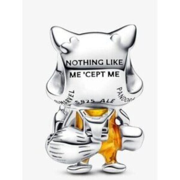 Marvel Guardians of the Galaxy Rocket Raccoon Charm, 925 Sterling Silver Charm - Picture 2 of 7